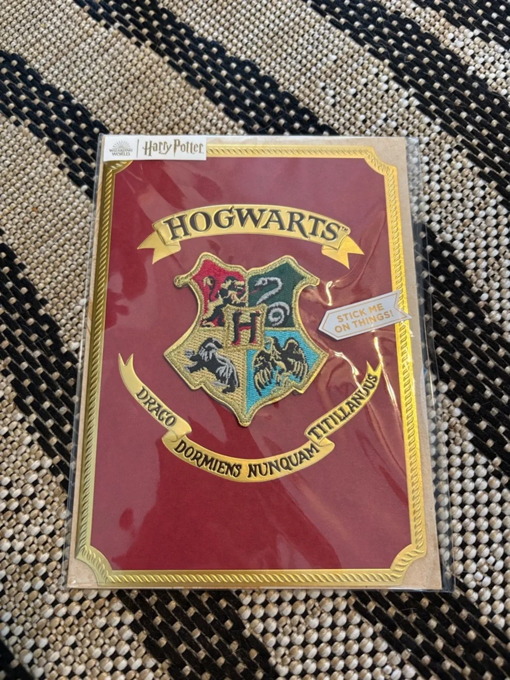 🆕Papyrus-Harry Potter Hogwarts Patch Greeting Card